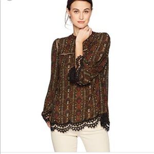 Max Studio women’s wine leaf blouse